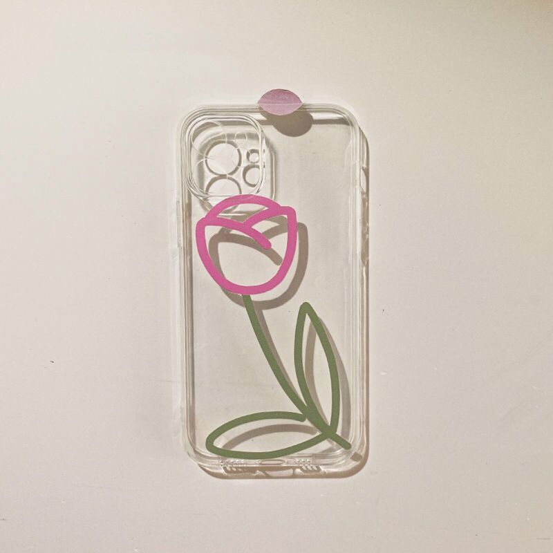 tulip flower cute phone case for iphone 7 plus 8 se 2 soft back cover for iphone 13 pro max 12 mini 11 xr xs max x bumper shell