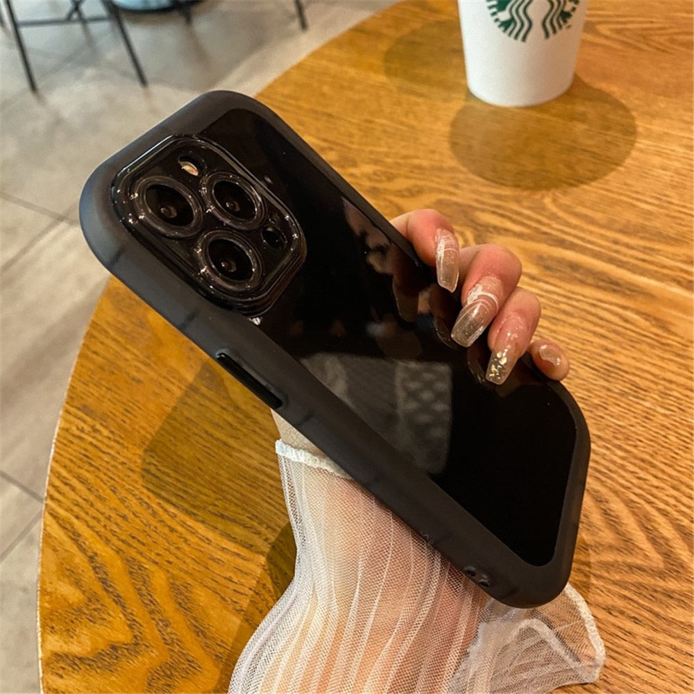 Shockproof Silicone Bumper Clear Phone Case For iPhone 11 12 13 Pro Max XR X XS 7 8 Plus SE2 Camera Protection Transparent Cover