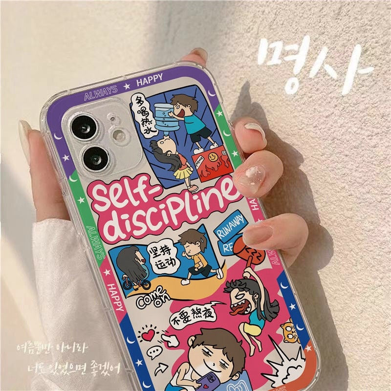 art painting phone case for iphone 13 11 pro max X XS MAX XR 6s 7 8 plus 12 mini se soft clear transparent shockproof tpu cover