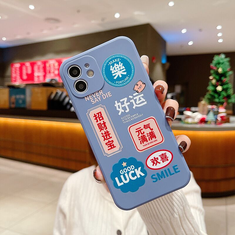 Cute cartoon cat fruit phone case for iphone 11 13 pro max 12 mini shockproof silicone cover for iphone 7 plus xr xs max x 8 se2