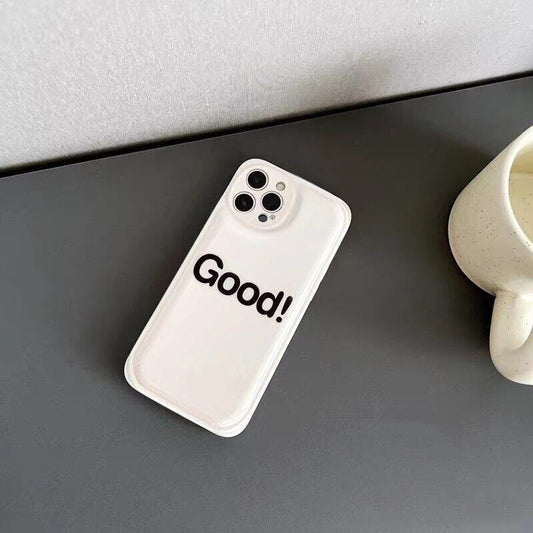 English Word Good Shockproof phone case for iphone 11 13 12 pro max XS XR X Camera protective back cover for iphone 7 plus 8 se3