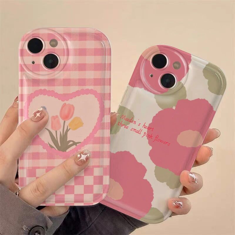 Cute flowers shockproof phone case for iphone 13 11 12 pro max se 3 silicone back cover for iphone xr xs max x 7 8 plus se