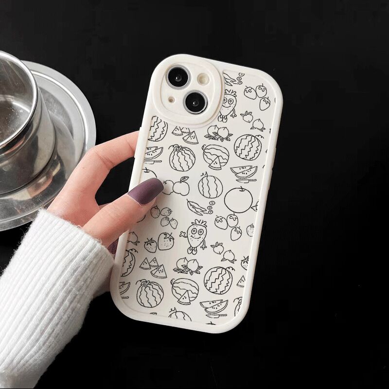 Checkerboard phone case for iphone 13 pro max 12 mini 11 cartoon rabbit back cover for iphone xr xs max x 7 plus 8 se se3 6s