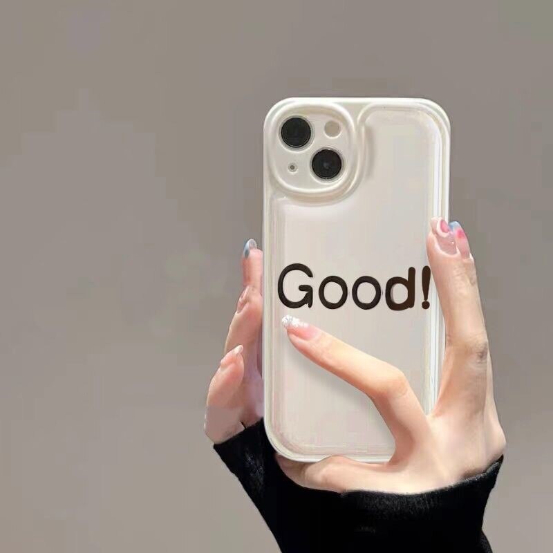 English Word Good Shockproof phone case for iphone 11 13 12 pro max XS XR X Camera protective back cover for iphone 7 plus 8 se3