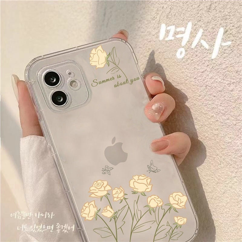 art painting phone case for iphone 13 11 pro max X XS MAX XR 6s 7 8 plus 12 mini se soft clear transparent shockproof tpu cover